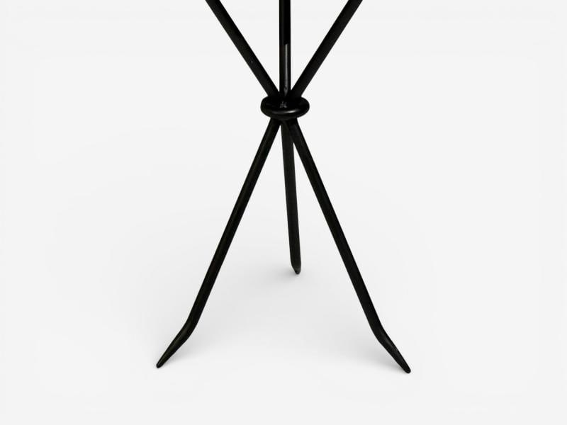 Jean-Michel Frank Style, Side Tables, Iron, Travertine, 20th c. - 7