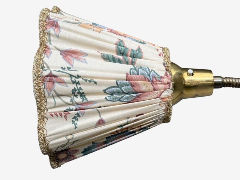 Swedish Modern, Adjustable Floor Lamp, Wood, Metal, Fabric, Sweden, 1950s - 5