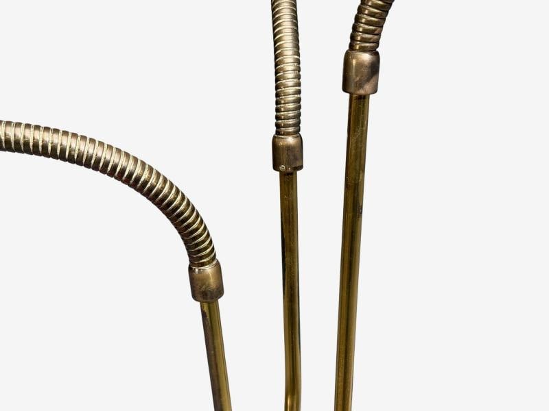 Swedish Modern, Adjustable Floor Lamp, Wood, Metal, Fabric, Sweden, 1950s - 9