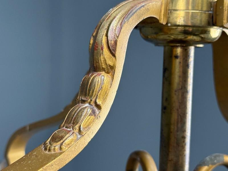 French Louis XVI, Chandeliers, Dore Bronze, Crystal, France, 19th Century - 11