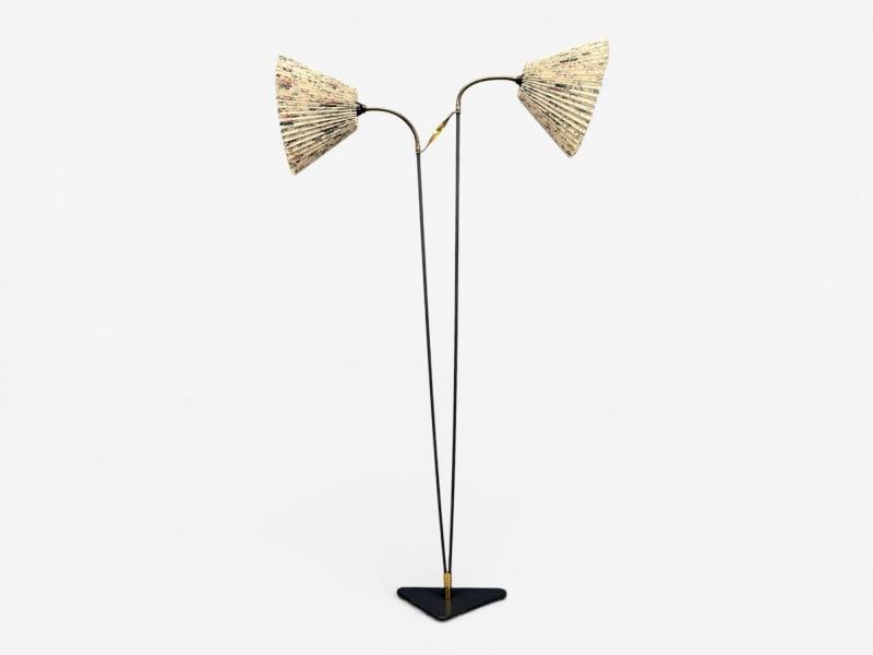 Swedish Modern, Lacquered Metal, Brass, Paper, Sweden, 1900s - 3