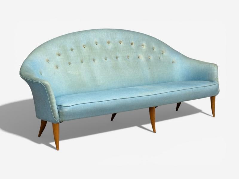 Kerstin Hörlin-Holmquist, Sofa, Beech, Fabric, Sweden, 1940s - 3