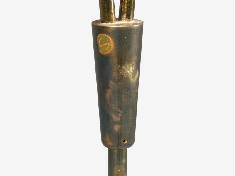 Nybro Armaturfabrik, Floor Lamp, Wood, Metal, Fabric, Sweden, 1940s - 9