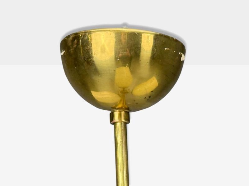 Itsu, Finnish Modern, Pendant Light, Opal Glass, Finland, 1940s - 11