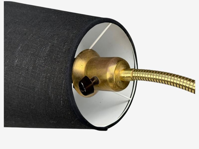 AJH, Swedish Modern, Adjustable Floor Lamp, Metal, Brass, Sweden, 1950s - 12