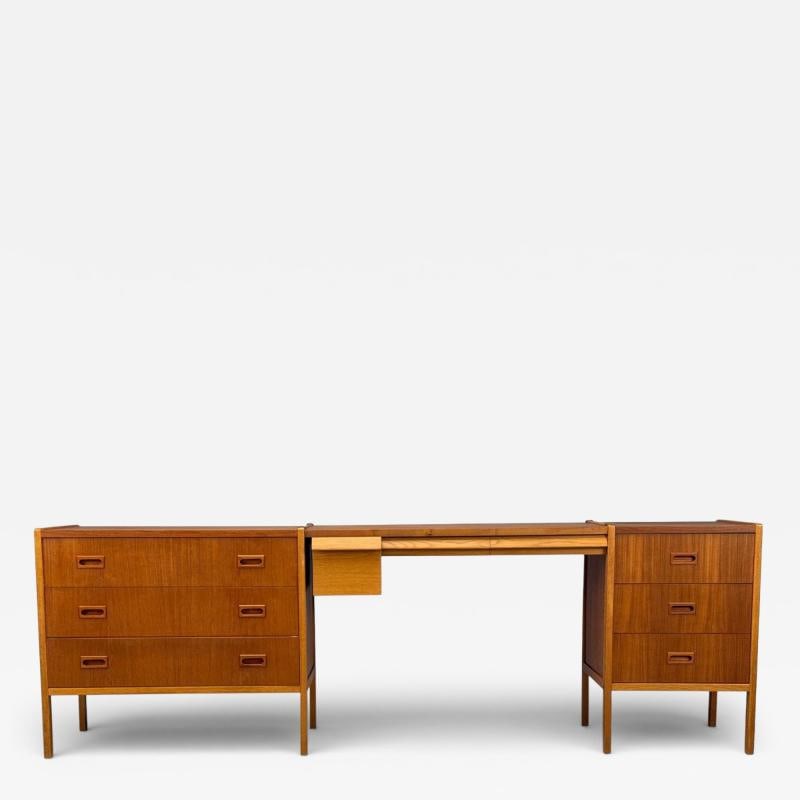 Bertil Fridhagen, Swedish Modern, Writing Desk or Vanity, Teak, Sweden, 1960s (1 of 12)