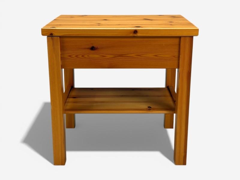 Swedish Modern, Nightstands, Pine, Sweden, 1970s - 11