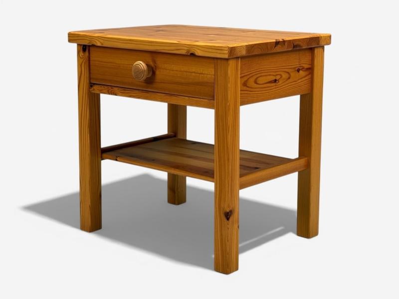 Swedish Modern, Nightstands, Pine, Sweden, 1970s - 5