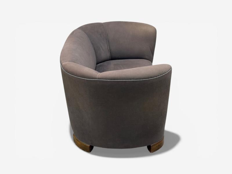 Danish Modern, Banana Sofa, Stained Beech, Fabric, Denmark, 1930s - 8