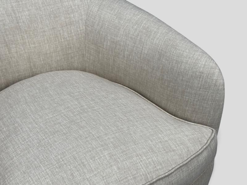 Milo Baughman, Swivel Chairs, Beige Upholstery, Walnut, USA, 1970s - 10