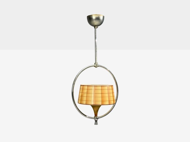 Swedish Modern, Pendant Light, Glass, Metal, Sweden, 1930s - 4