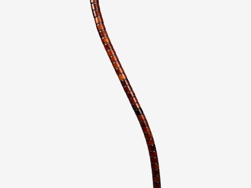 Markslöjd Attribution, Floor Lamp, Stained Wood, Fabric, Sweden, 1970s - 11