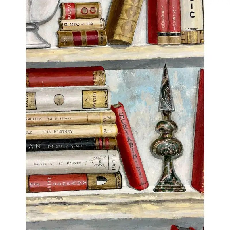 Pair of Oil on Canvas Standing Wall Decoration, Gustavian, Italian Style - 7