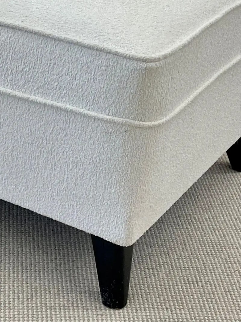 Pair Mid-Century Modern Slipper/Lounge Chairs, American, Bouclé, Pair Low Profie - 9