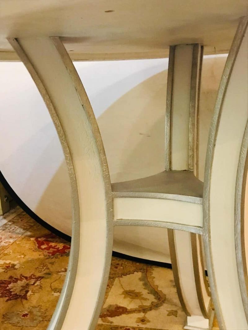 Pair of Compatible Églomisé Top Painted Side, End or Centre Tables - 8