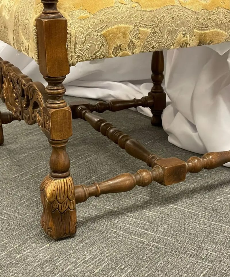 Pair of Throne Chairs, Fauteuils in Louis XIV Fashion, Fine Upholstery - 10