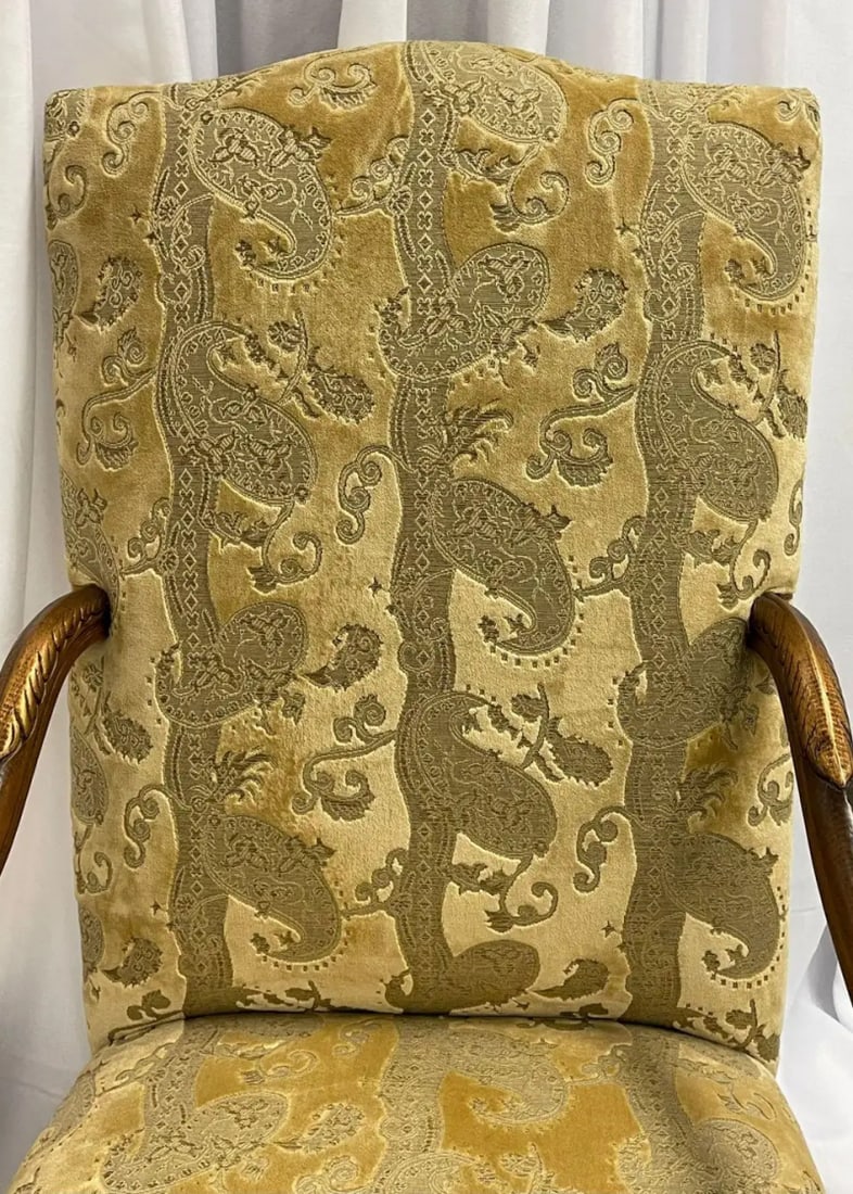 Pair of Throne Chairs, Fauteuils in Louis XIV Fashion, Fine Upholstery - 6