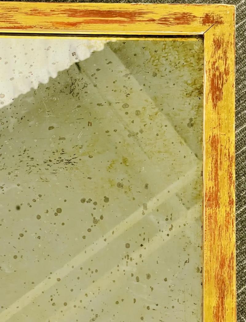 Petite Hollywood Regency Style Coffee Table, Giltwood Base, Antiqued Mirror Top - 7