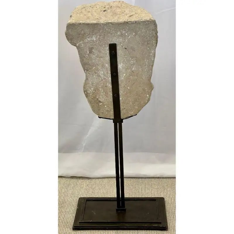 Bust of Roman or Greek Man, Venetian Style, Metal Stand, Sculpture, 20th C. - 8