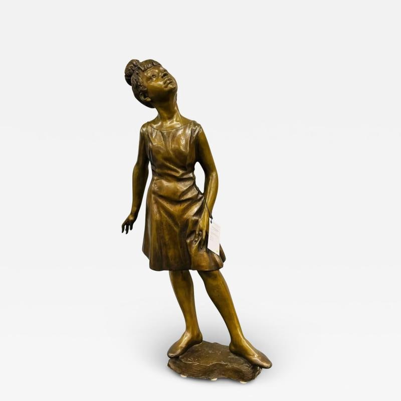 Signed Bronze Ballerina by Italian Sculptor Sergio Benvenuto, Italy, 1950s: Title: Signed Bronze Ballerina by Italian Sculptor Sergio Benvenuto, Italy, 1950s Description: A large bronze Ballerina signed Sergio Benvenuto. A finely sculpted bronze as only Benvenuto can. Here