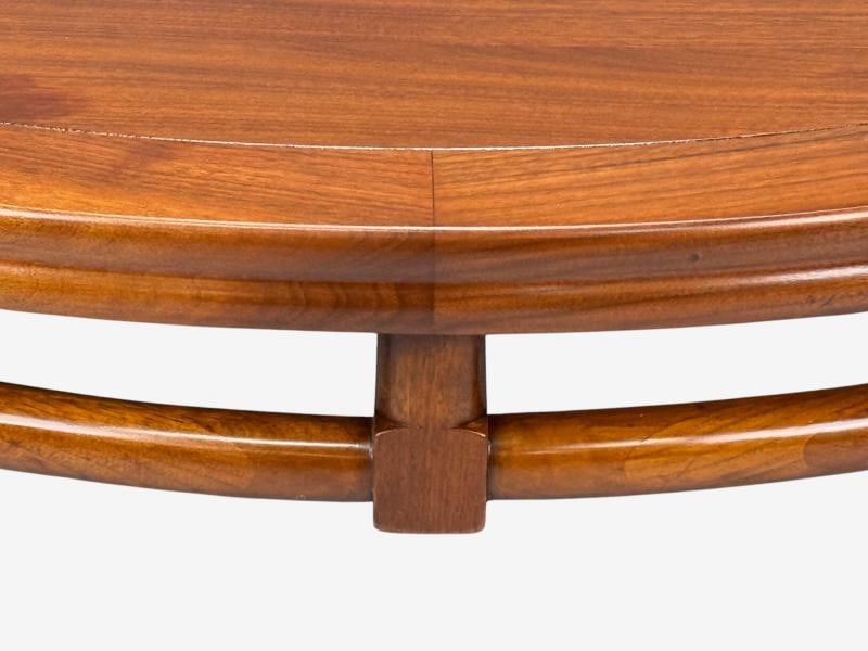 T.H. Robsjohn-Gibbings, Round Coffee Table, Brass, Walnut, USA, 1960s - 7