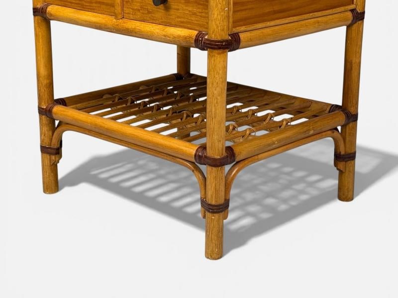 Kenneth Bergenblad, Nightstands, Bamboo, Rattan, Brass, Sweden, 1970s - 10