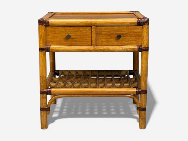 Kenneth Bergenblad, Nightstands, Bamboo, Rattan, Brass, Sweden, 1970s - 8