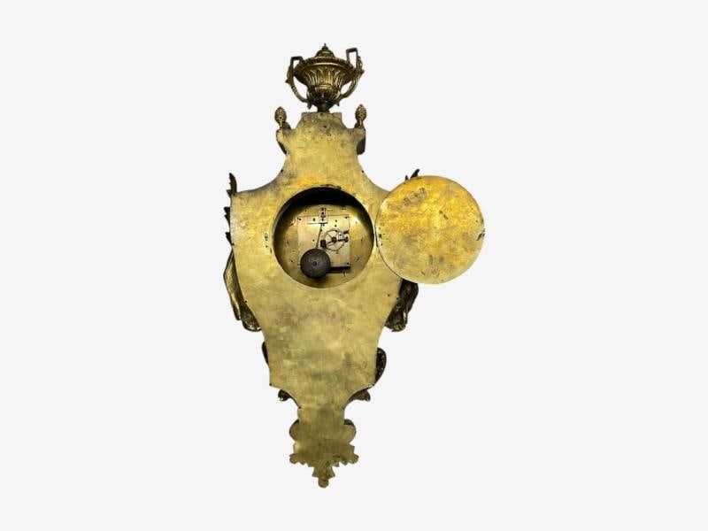 Louis XV, Figural Cartel Clock, Dore Bronze, France, 19th/20th c. - 10