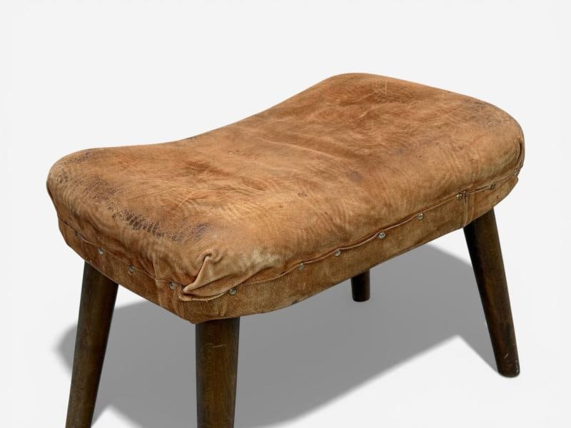 Madsen and Schubell, Ottoman, Beech, Suede, Sweden, 1940s - 6