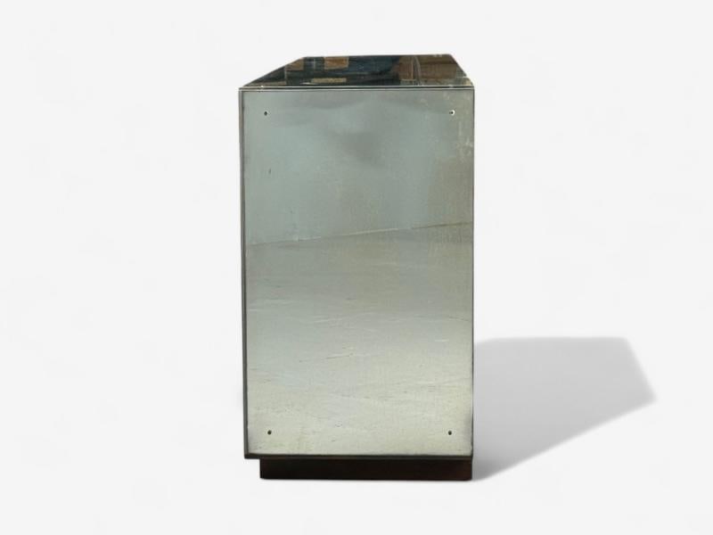 Art Deco Style, Painted Wood, Antique Glass, Mirrored Sideboard or Credenza - 8