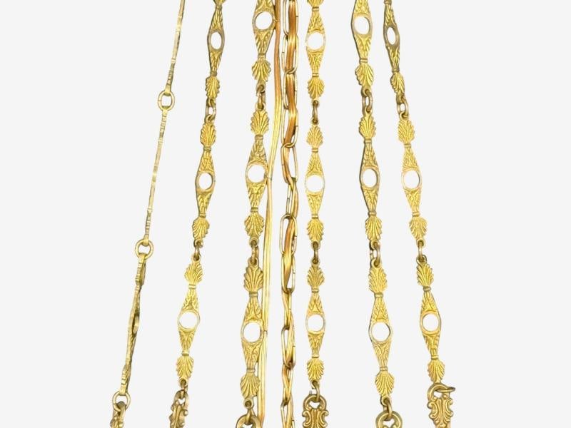 Neoclassical, Bronze, Crystal, Nine Light Chandelier, France, 19th c. - 3