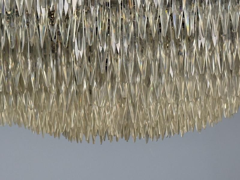 Empire, Impressive Pendant Light, Dore Bronze, Crystal, France, 19th c. - 9