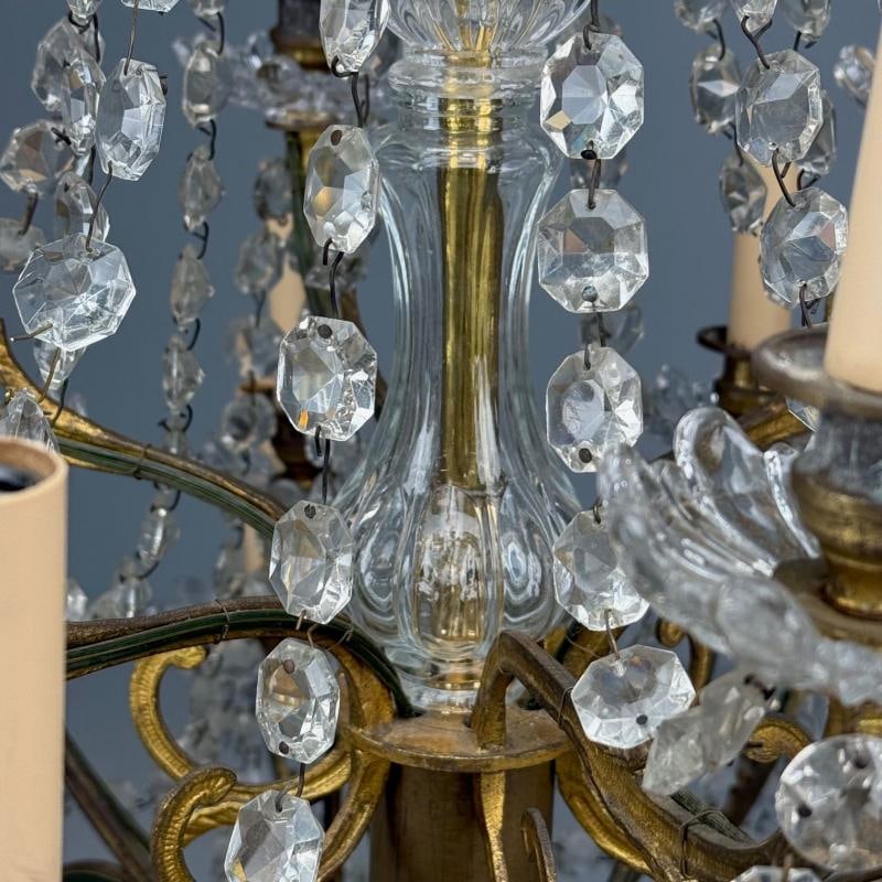 Louis XVI Style, Bronze, Crystal, Thirty-Light Chandelier, France, 19th/20th c. - 10