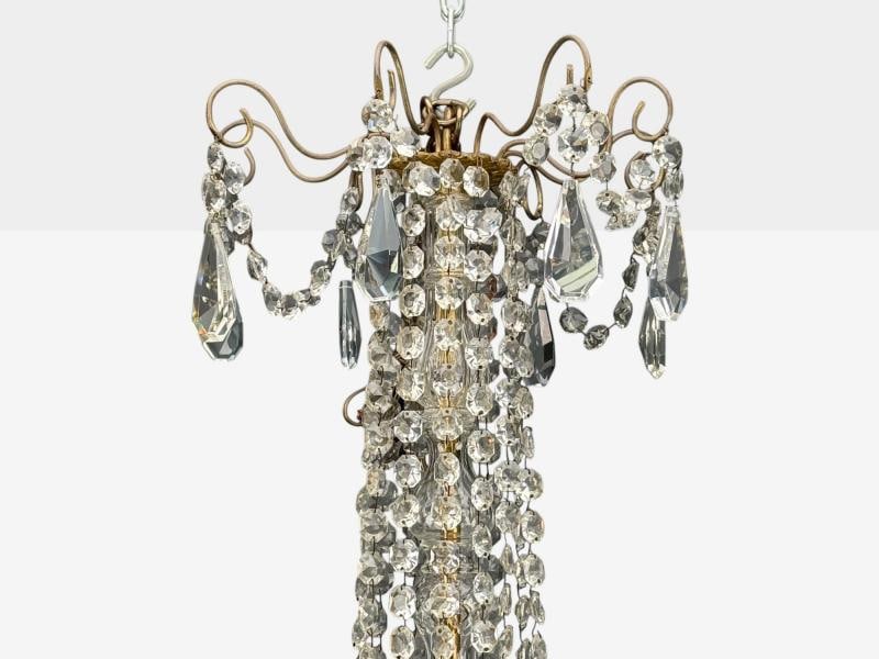 Louis XVI Style, Bronze, Crystal, Thirty-Light Chandelier, France, 19th/20th c. - 4
