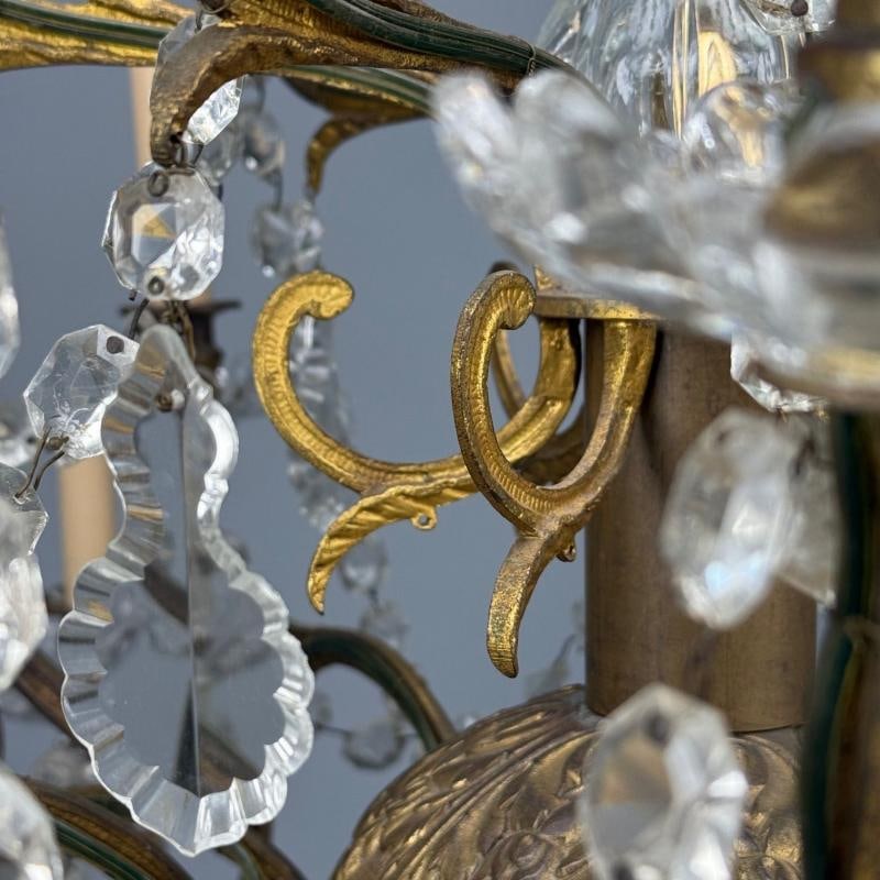 Louis XVI Style, Bronze, Crystal, Thirty-Light Chandelier, France, 19th/20th c. - 8
