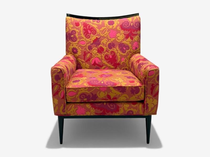 Paul McCobb, Ebonized Wood, Fabric, Lounge Chairs, USA, 1950s - 8