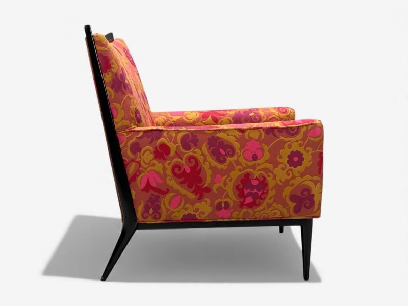 Paul McCobb, Ebonized Wood, Fabric, Lounge Chairs, USA, 1950s - 9