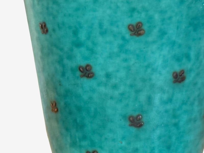 Wilhelm Kage, Green Ceramic, Argenta Vase, Sweden, 1930s - 6