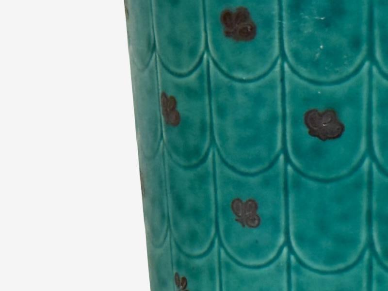 Wilhelm Kage, Green Ceramic, Argenta Vase, Sweden, 1930s - 6