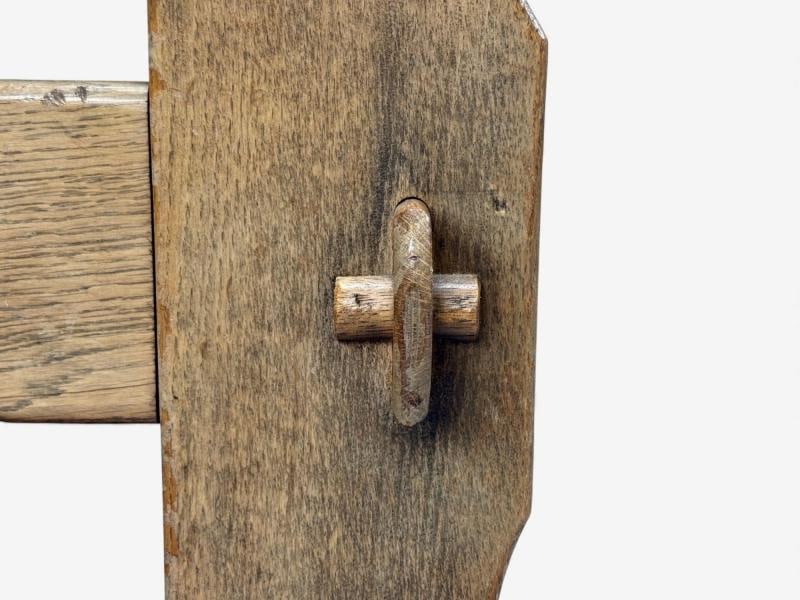 Danish Modern, Oak, Green Nubuck, Brutalist Lounge Chair, Denmark, 1960s - 8