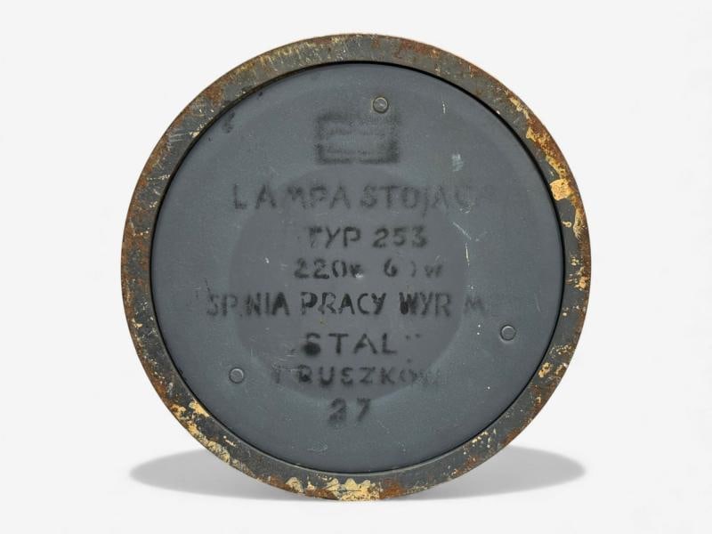 Polish Modern, Steel, Lacquered Metal, Adjustable Floor Lamp, Poland, 1960s - 10