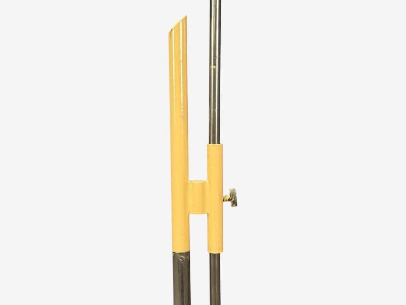 Polish Modern, Steel, Lacquered Metal, Adjustable Floor Lamp, Poland, 1960s - 6