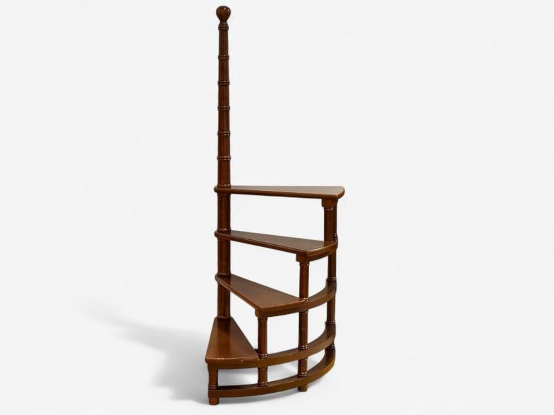 Georgian, Mahogany, Spiral Library Steps, United States, 20th c. - 2