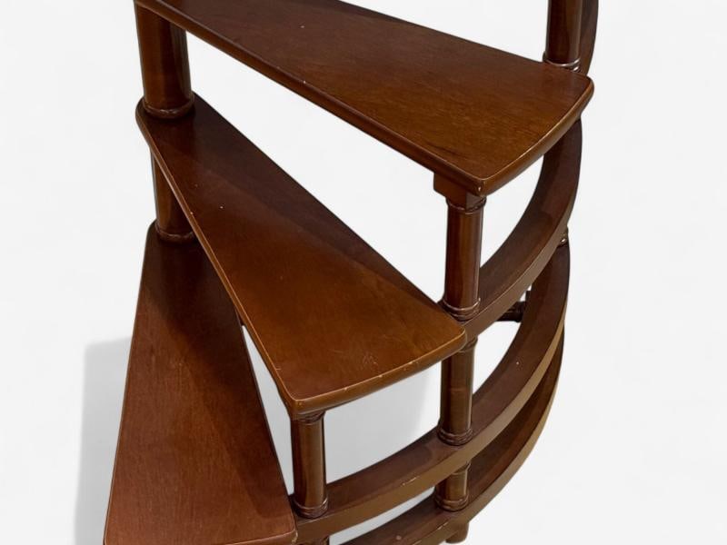 Georgian, Mahogany, Spiral Library Steps, United States, 20th c. - 3