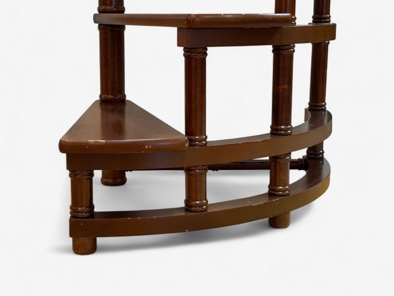 Georgian, Mahogany, Spiral Library Steps, United States, 20th c. - 8