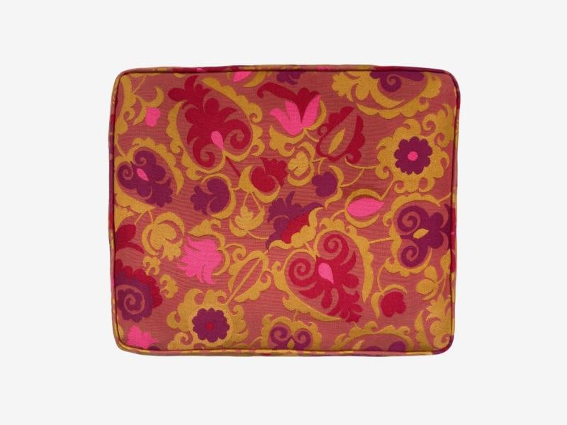 Paul McCobb, Ebonized Wood, Fabric, Ottoman, USA, 1950s - 7