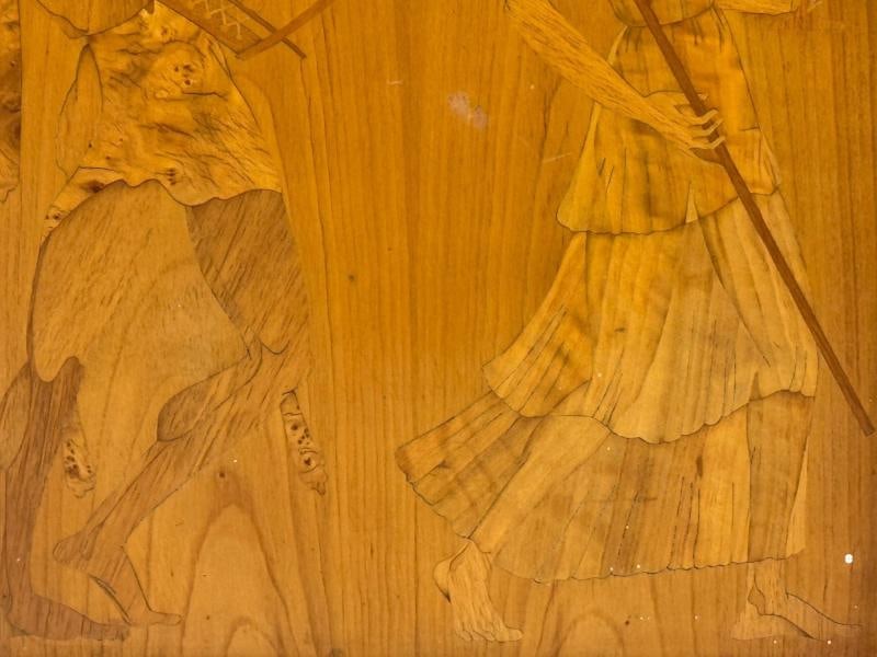 Erik Mattsson, Art Deco, Marquetry, Glass, Rare Bar Cart, Sweden c. 1939 - 9