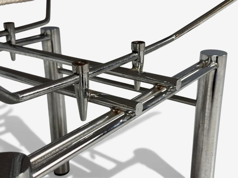 Hans Ullrich Bitsch, Chrome Plated Steel, Aluminum, Stool, Germany, 1980s - 6