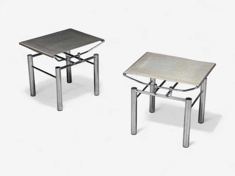 Hans Ullrich Bitsch, Chrome Plated Steel, Aluminum, Stool, Germany, 1980s - 8