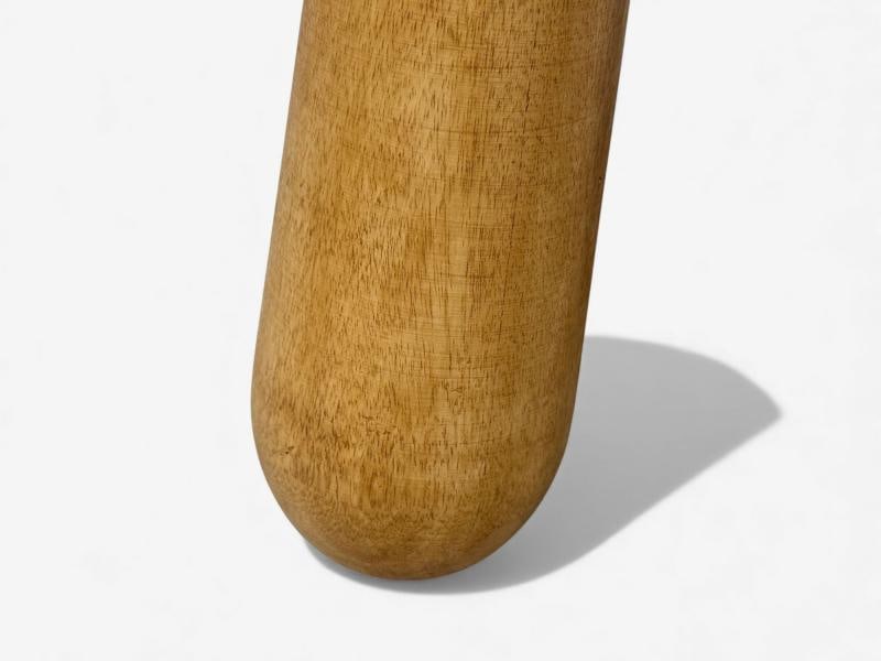 Danish Modern Style, Honey Sheepskin, Maple, Shearling Footstools, USA, 21st c. - 7